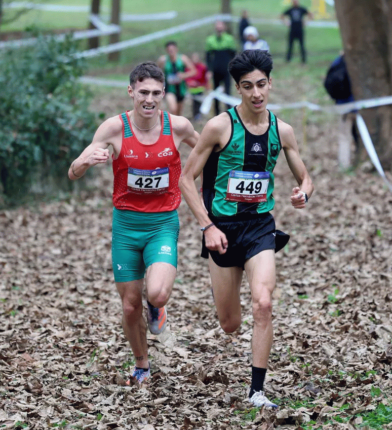 Imagen Jaime Bueno se impone en el regional de cross corto. El Universidad de Oviedo logra la victoria por clubes en las categorías masculina y femenina