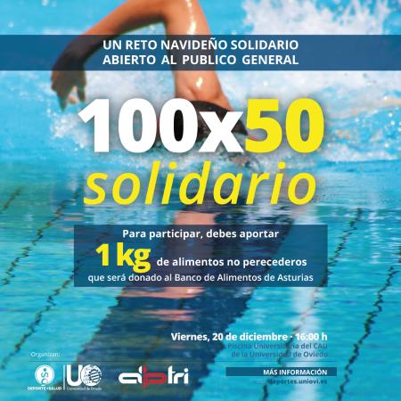 Imagen Reto navideño de 100 x 50 solidario en la piscina del Cau en Oviedo