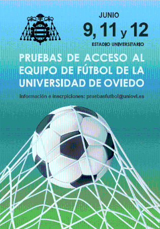 Image PRUEBAS DE ACCESO AL EQUIPO DE FÚTBOL DE LA UNIVERSIDAD DE OVIEDO